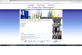 Site web Librairie Papeterie FM, Saignelégier